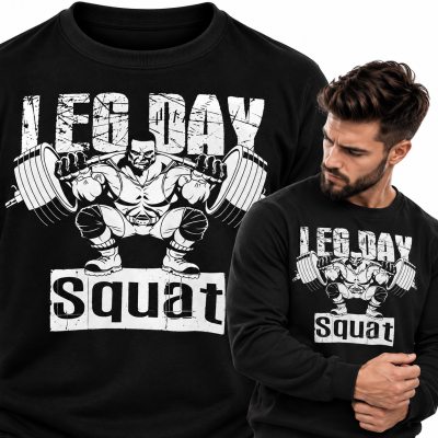 BLUZA NA SIŁOWNIĘ   LEG DAY